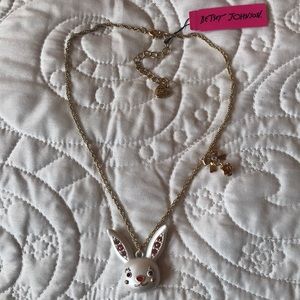 Betsey Johnson Bunny Necklace